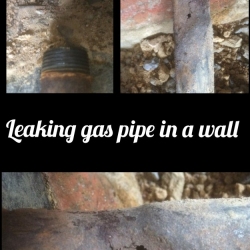 leaking-gas-pipe-in-a-wall